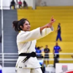 Beatriz Freitas é prata na categoria na categoria até 78kg do judô nos Jogos Mundiais Universitários, em julho de 2025