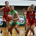 Campinas (SP), 07/06/2025 - Lance dee jogo entre Unimed e Sesi, realizado no Tênis Clube de Campinas, pela Liga de Basquete Feminino. Foto: Giuliano Abrahão/LBF