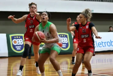 Campinas (SP), 07/06/2025 - Lance dee jogo entre Unimed e Sesi, realizado no Tênis Clube de Campinas, pela Liga de Basquete Feminino. Foto: Giuliano Abrahão/LBF