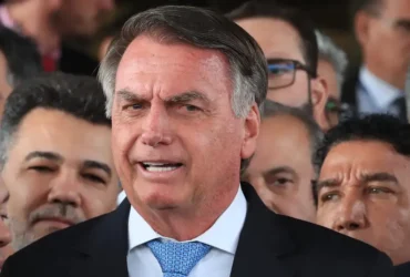Brasília (DF), 26/03/2025 - Ex-presidente Jair Bolsonaro durante declaração a imprensa após virar Réu no STF. Foto: Lula Marques/Agência Brasil