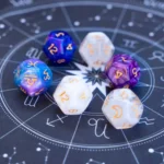 Ilustração astrológica com signos do zodíaco em círculo e fundo cósmico representando o horóscopo do dia, por CenárioMT / Canva