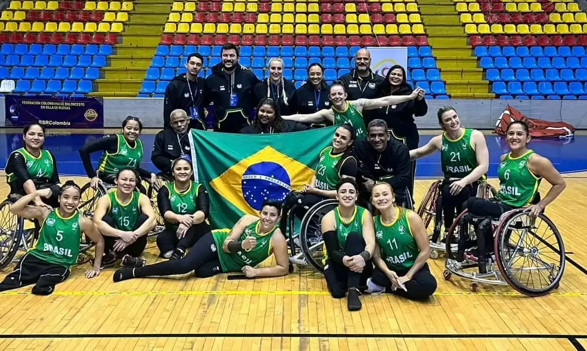 Brasil conquista medalha de prata na Copa América de basquete em cadeira de rodas
