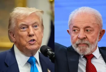 Donald Trump e Lula. Photo by Reuter/Yuri Gripas e Marcelo Camargo/Agência Brasil Luiz Inácio Lula da Silva