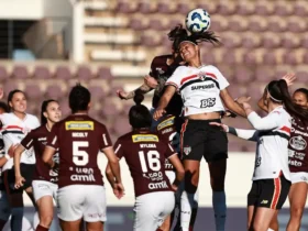 Araraquara (SP), 09/08/2025 - Lance de jogo entre Ferroviária e São Paulo pelo Campeonato Brasileiro Feminino de Futebol. Foto: Rebeca Reis/CBF