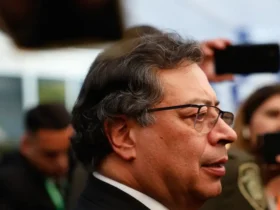 Rio de Janeiro (RJ) 18/11/2024 - O presidente da Colômbia, Gustavo Petro, fala à imprensa na 19° Reunião de Cúpula do G20, no Museu de Arte Moderna. Foto: Fernando Frazão/Agência Brasil