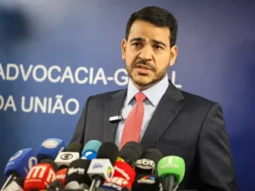 Brasília (DF), 01/07/2025 - o ministro da AGU, Jorge Messias, informou que a ação declaratória de constitucionalidade foi apresentada após solicitação feita pelo presidente Luiz Inácio Lula da Silva e