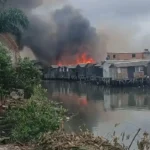 Incêndio atinge comunidade em Santos e deixa feridos