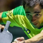 Brasília (DF), 02/08/2025 - Hugo Calderano vence de virada e garante Brasil nas quartas. Foto: Abelardo Mendes Jr./Calderano TM