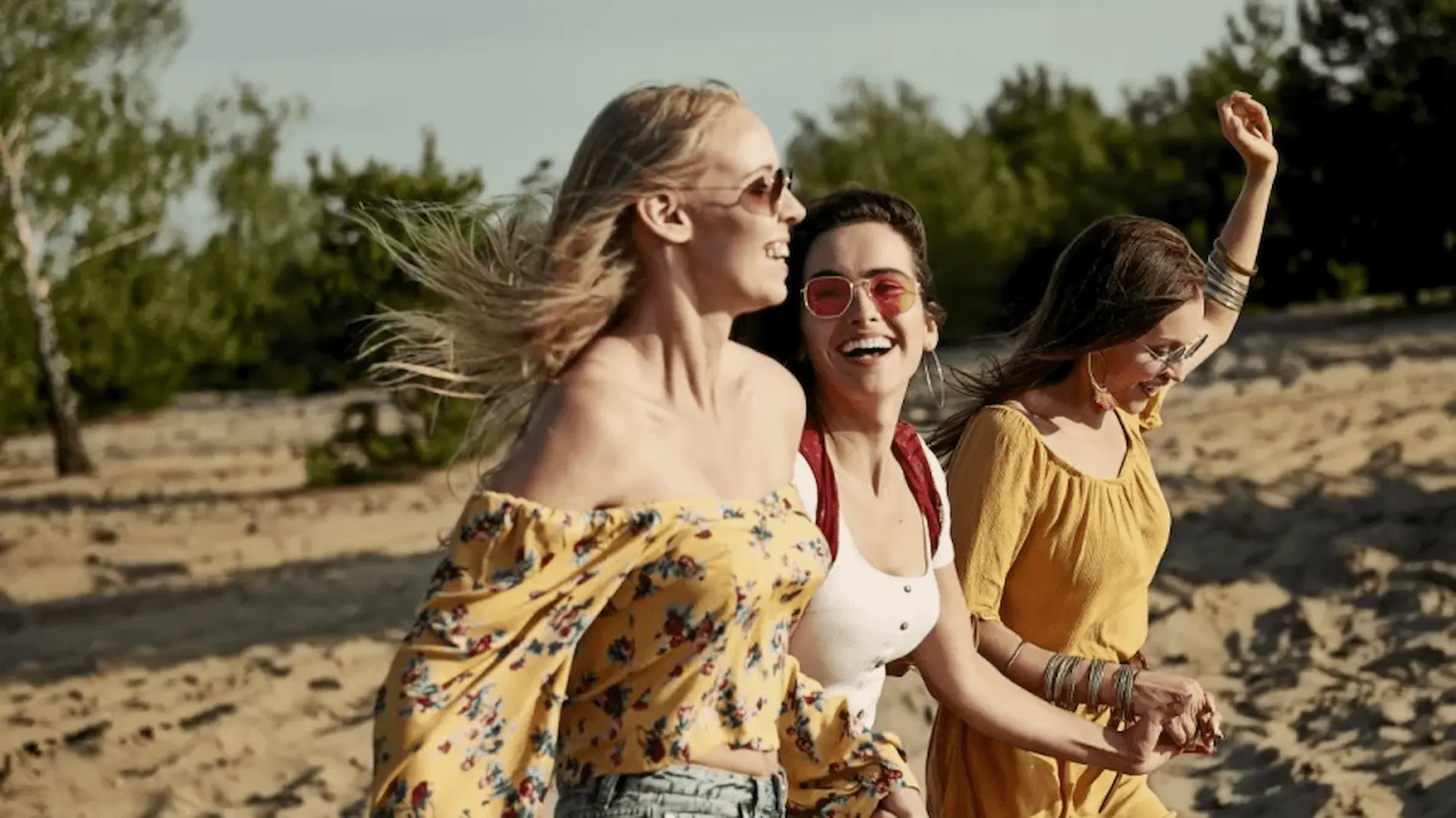 Amigos felizes
