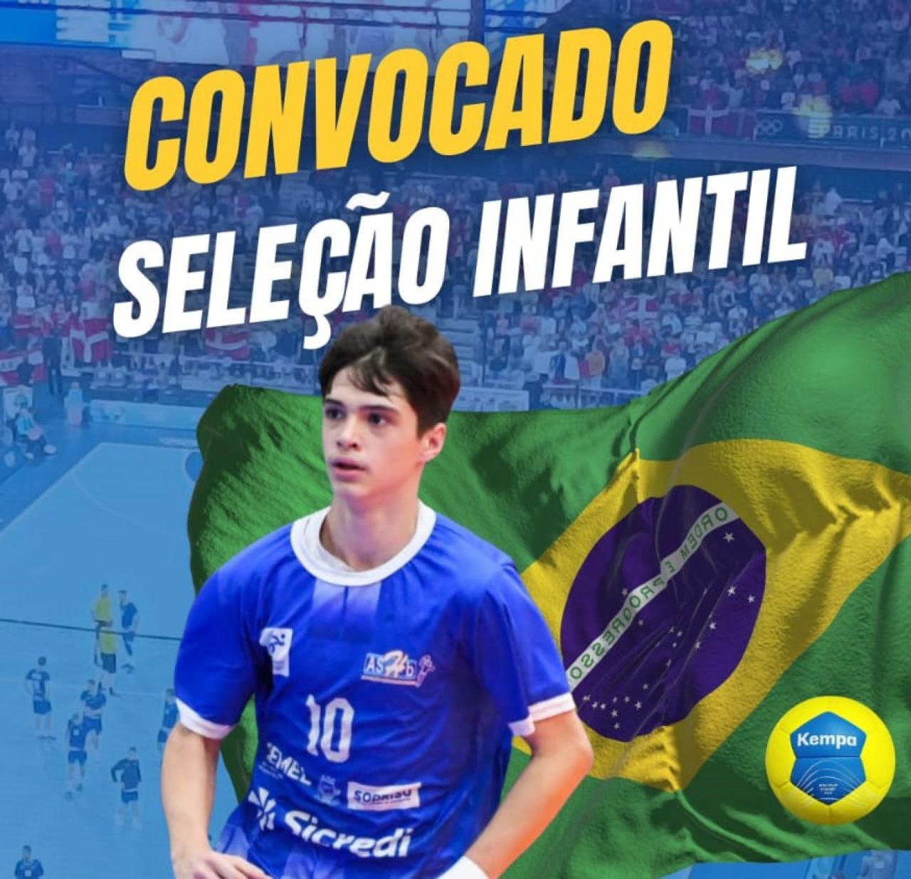 Atleta de Sorriso e convocado para a Selecao Brasileira Sub 14 de Handebol