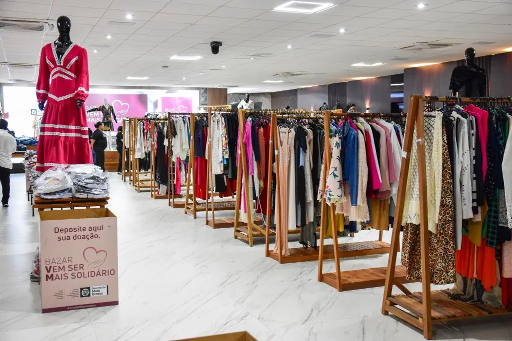 O Bazar Vem SER Mais Solidário segue aberto ao público até esta quarta-feira (06), das 8h às 18h, no Salão Cloves Vettorato, no Palácio Paiaguás