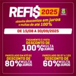 Caceres lanca REFIS 2025 com descontos de ate 100 em juros e multas e muitas opcoes de parcelamento