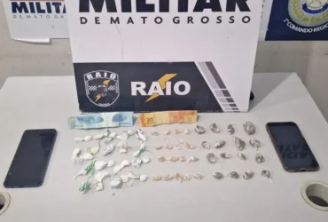 Tráfico é flagrado no bairro Bela Vista com apreensão de 51 porções de drogas