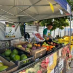 Feira na sede da Secretaria de Estado de Agricultura Familiar