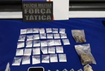 Força Tática apreende drogas e prende casal durante operação em Campo Novo do Parecis