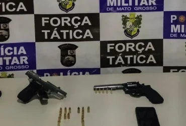 Força Tática prende homem com armas de fogo em Rondonópolis