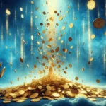 Imagem com moesdas de ouro