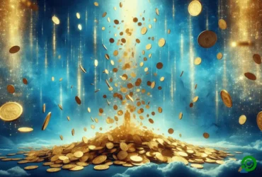 Imagem com moesdas de ouro