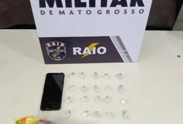 Polícia prende mulher com 30 porções de cocaína em Várzea Grande