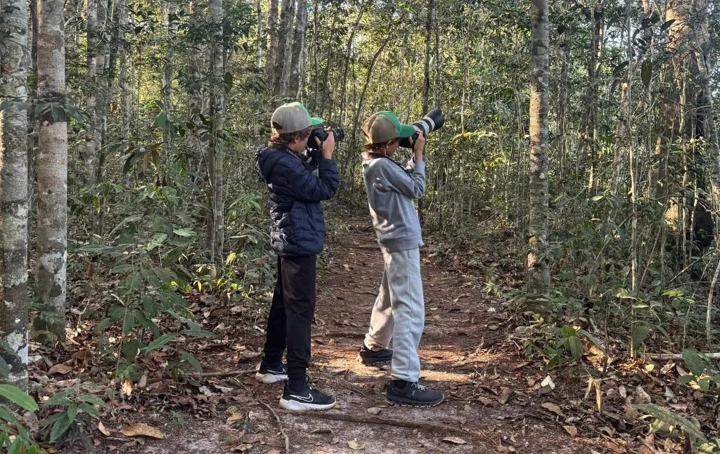 Os meninos visitaram de 26 a 31 de julho três dos mais importantes biomas brasileiros: Amazônia, Pantanal e o Cerrado