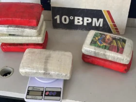 PM apreende sete tabletes de maconha e prende casal em flagrante em Cuiabá