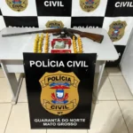 Polícia Civil apreende armas em carreta e prende caminhoneiro em Guarantã do Norte