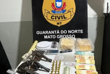 Polícia prende suspeitos por tráfico de drogas em Guarantã do Norte