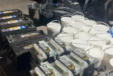 Polícia Militar recupera produtos químicos e baterias furtadas em Cuiabá