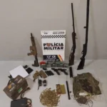 Polícia prende faccionados com arsenal de armas e mais de 300 munições em Campinápolis