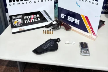 Polícia prende faccionados em Cáceres com arma e munições