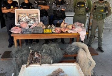 Policias Civil e Militar de Mato Grosso prendem empresario e apreendem 77 kg de pescado ilegal