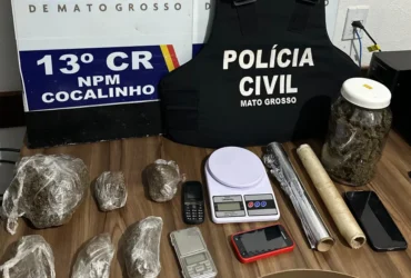 Polícias de Mato Grosso realizam prisão e apreensão de drogas em Cocalinho