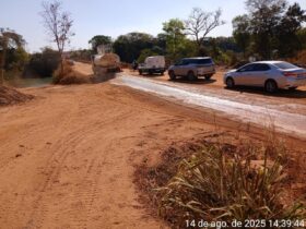 Ponte na MT 560 em Sorriso e reaberta temporariamente para festival de pesca