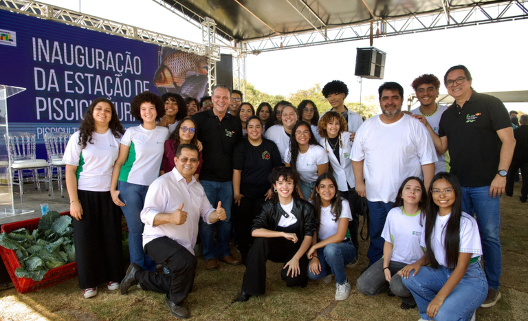 Producao local de peixes e alimentos saudaveis sao fortalecidos com entrega de estacao de piscicultura e horta tecnologica em Mato Grosso