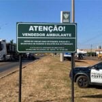 Secretaria de Fazenda de Primavera do Leste instala placas com orientacoes para vendedores ambulantes de outras cidades