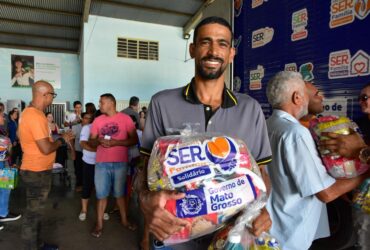 Setasc realiza acao solidaria em Primavera do Leste com entrega de cestas kits e orientacoes para comunidade