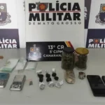 Três suspeitos são presos por tráfico de drogas em Canarana
