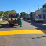 Varzea Grande intensifica instalacao de quebra molas para garantir mais seguranca viaria