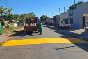 Varzea Grande intensifica instalacao de quebra molas para garantir mais seguranca viaria