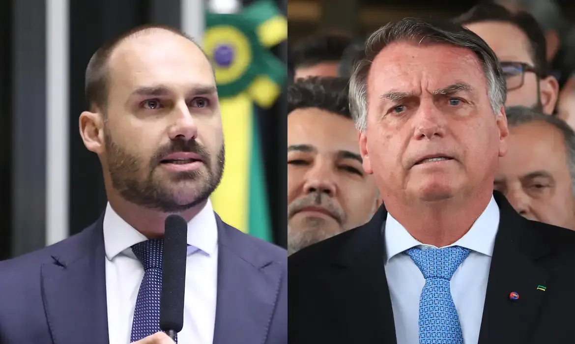 Mensagens de Eduardo Bolsonaro revelam tensão familiar com o pai