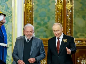 Rússia- 09/05/2025 Presidente da República, Luiz Inácio Lula da Silva, durante reunião com o Presidente da Federação da Rússia, Vladimir Putin. Grande Palácio do Kremlin, Rússia - Moscou. Foto: Ricard