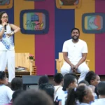 Salvador (BA), 08/08/2025 - O ator e escritor Lázaro Ramos conversa sobre literatura e os livros lançados por ele no espaço infantil Maber Velloso durante a Festa Literária Internacional do Pelourinho