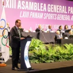 Assunção, 08/08/2025 - Jogos Pan-Americanos Júnior Assunção 2025 - Assembléia PANAM. O prefeito do Rio de Janeiro Eduardo Paes apresenta candidatura das cidades do Rio de Janeiro e Niteroi para sedes