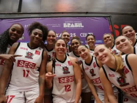 Brasília (DF), 03/08/2025 - Sesi Araraquara fez 2 a 0 na série melhor de 3 contra o Campinas e decide torneio contra o representante do Maranhão. Sampaio definiu a semifinal contra o São José (SP) por