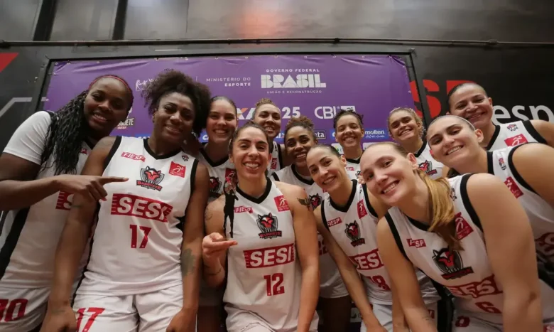 Brasília (DF), 03/08/2025 - Sesi Araraquara fez 2 a 0 na série melhor de 3 contra o Campinas e decide torneio contra o representante do Maranhão. Sampaio definiu a semifinal contra o São José (SP) por