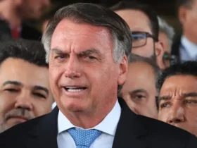 Brasília (DF), 26/03/2025 - Ex-presidente Jair Bolsonaro durante declaração a imprensa após virar Réu no STF. Foto: Lula Marques/Agência Brasil