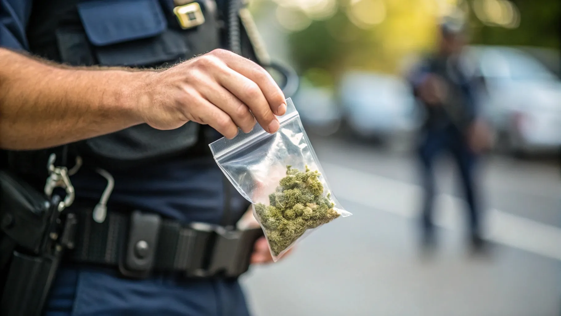 Jovem tenta dispensar droga ao ver viatura e é preso com maconha