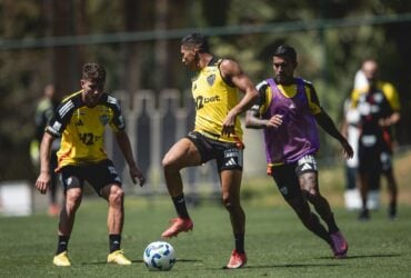 Atlético-MG x Santos: onde assistir, escalações e detalhes do jogo do Brasileirão 2025. Imagem: Pedro Souza/Atlético