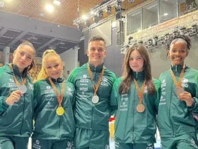 Ginástica brasileira conquista cinco medalhas na Hungria