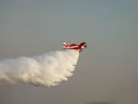 Aeronaves lançam milhões de litros de água em combate a incêndios florestais em Mato Grosso